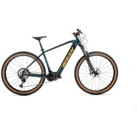 Resim Bisan ENVİOUS XT ELEKTRİKLİ BİSİKLET 45 CM DİSK FREN 27,5 JANT 12 VİTES PETROL YEŞİLİ TURUNCU 