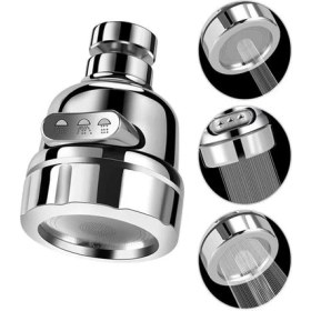 Resim 3 Fonksiyonlu Tasarruflu Musluk Başlığı Krom 715305 