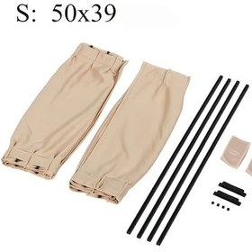 Resim Xuweiwei 2 Adet Universal Araba Yan Cam Perdesi Güneşlik Seti Beige 1969x1535 İnch L Boyut 