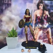 Resim Warner Bros. serisi - Adalet Ligi için yeni yaratıcı Athena temalı oyun seti, tatil hediyesi olarak uygun, film figürü heykeli veya masaüstü sergileme ürünü - Athena 