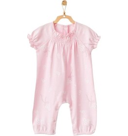 Resim Andywawa Kız Bebek Çiçek Desenli Pembe Tulum Ac21794R Pembe 