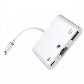 Resim Grc Accessory Iphone 7 8 X 11 11 Pro 12 13 13 14 Pro Max Ve Ipad Uyumlu Usb Ethernet Lightning Şarj Adaptörü 3in1 