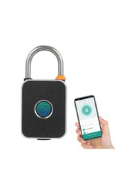 Resim Symbee Akıllı Parmak İzi Kilit - Tuya App İle Açma, 20 Parmak İzi Kaydı, Ip65 Su Geçirmez, Usb Şarj, Siyah 