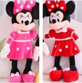 Resim Mickey Mouse Ve Minnie Mouse Peluş Set 100cm 2 Li Peluş Set Çok Renkli 
