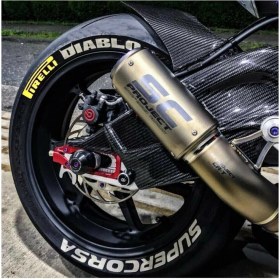Resim Pirelli Diablo Supercorsa Sarı Lastik Yazı 1.9 cm Proseries ™ 1 Yıl Garantili 8 Adet Tutkal 