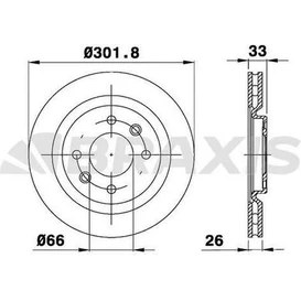 Resim Braxis AE0273 Ön Fren Disk Aynası Havalı 208 1.2 1.4 1.4hdı 1.6 1.6hdı 308 3008 5008 C4 C4 Iı Ds4 Ds5 1.6 16V 1 4249.J8 