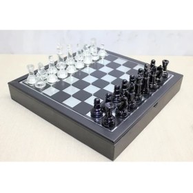 Resim MCM Group Kutulu Cam Satranç Seti ALK3531 ( Lisinya ) 