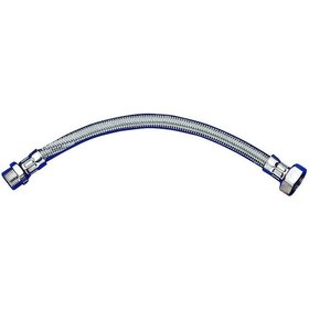 Resim Çelik Fleks Bağlantı Hortumu 1/2E-1/2 30 cm-Extra 