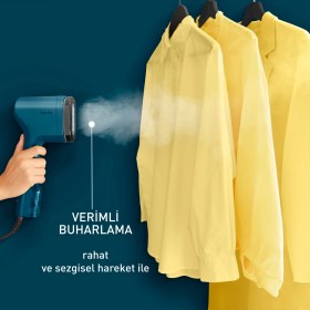 Resim Tefal DT2020 Pure Pop Kırışıklık Giderici 1300 Watt Buharlı Düzleştirici Ütü - Mavi 