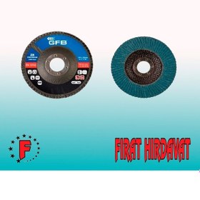 Resim Gfb Zirkonyum Flap Disk Zımpara 115x22 MM 100 Kum 10adet 