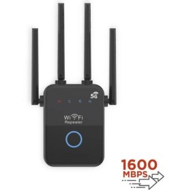 Resim Başkenttekno AC35Q Siyah Wi-Fi Router 1600MBPS Çift Bant 4 Anten 