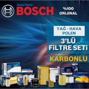 Resim Volvo S40 1.6 Bosch Filtre Bakım Seti 2000-2005 3Lü Karbonlu 553041632 
