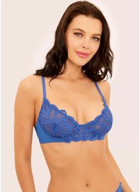 Resim Sensera Dantel Destekli Sütyen 204203666 Mavi 