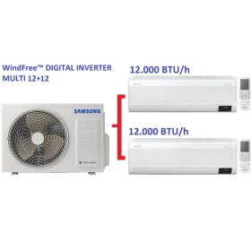 Resim Samsung Windfree 12+12 A 12000 BTU Multi Inverter Duvar Tipi Klima 