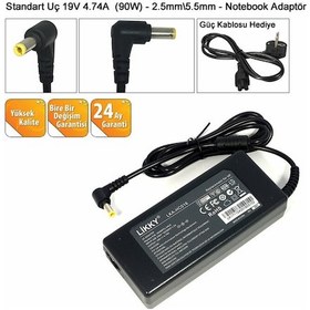 Resim 19V 4.74A 5.5x2.5 Laptop Notebook Adaptör Şarj Aleti 
