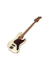 Resim New Orleans Nja300fs Okoume Ağacı Vintage Bej Perdesiz Aktif Elektro Bass Gitar 