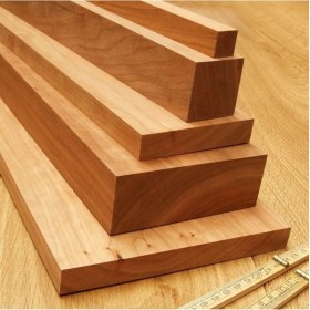 Resim Kiraz Ahşap Çıta Taslak Tahta Blok, 6X6X10 Cm, 1 Adet 