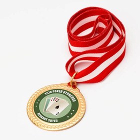 Resim İsme Özel Yılın Poker Oyuncusu Madalyonu 