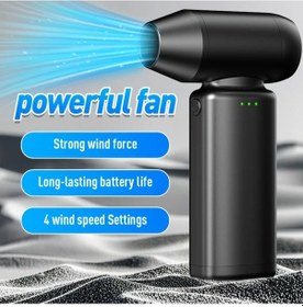 Resim Willowhaven Taşınabilir Turbo Fan Usb Şarjlı El Tipi Kurutucu Type A Yüksek Hız Motorlu Araç Üfleyici 