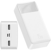 Resim Baseus PD 30000 mAh Hızlı Şarj Powerbank Beyaz 