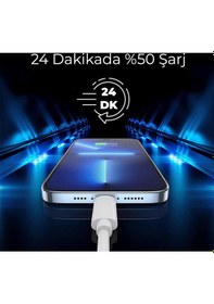 Resim Woyax by Deji Apple Uyumlu iPhone Lightning 25W PD Hızlı Şarj Cihazı 
