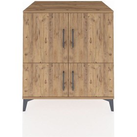 Resim Kronos Şifonyer 3 Raflı 4 Kapaklı 88x59x96 Çam-çam Çam 