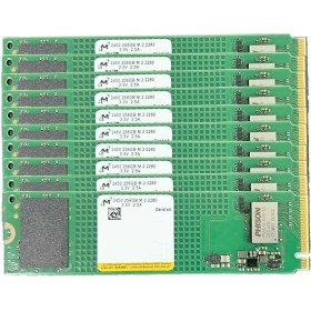 Resim Micron 2450 256GB 10'lu 22x80 M.2 NVMe SSD 