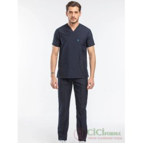 Resim Cici Forma Zarf Yaka Lacivert Erkek Takım 