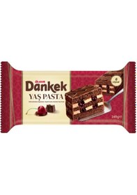 Resim Dankek Yaş Pasta - Çikolata Kaplamalı Vişne Soslu - 245 Gram - 8 Adet 