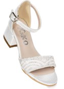 Resim Kiko Kids Heidi Vakko Günlük Kız Çocuk 3 Cm Topuklu Sandalet Abiye Ayakkabı 
