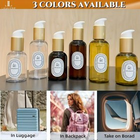 Resim 2 adet Set 1.69Oz ve 3.38Oz Doldurulabilir Losyon Dağıtma Şişesi Seti, Huni ve Şırınga Araçları ile, DIY Cilt Bakımı Kozmetik Konteyneri, Taşınabilir Seyahat Boş Şişe Yeniden Kullanılabilir, Mini Taşınabilir Şişe Losyon, Esans, Şampuan, Kondisyoner, Duş Jeli vb. için Uygun. 