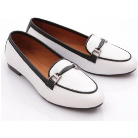 Resim Dgn 102-1 Kadin Demir Aksesuarli Babet 102-1-2109-R6840 Beyaz 