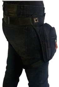 Resim SEVENTEEN Su Geçirmez Kumaş Çok Gözlü Bel Bacak Omuz Göğüs Motorcu Çantası 