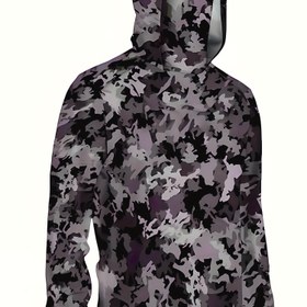 Resim Erkek Dış Mekan Rahatlığı - Güneş Koruma Gömlek, Klasik Yüksek Yaka ile Kapüşon, Dar Kesim, Makinede Yıkanabilir, Yazlık Geziler, Balıkçılık ve Sörf için Mükemmel. Partiler ve Günlük Giyim için Uygun, Her Gün Geziler | Çok Fonksiyonlu Rahatlık Giyisi | Elastik Malzeme Erkek Güneş Koruma Kapüşonlu Gömlek ile Mask, Aktif Balık Desenli Hızlı Kuruyan Esnek Uzun Kollu Güneş Gömleği, Balıkçılık, Yürüyüş ve Bisiklet için İdeal. 