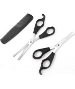 Resim HERŞEYBURDAMODA Kuaför Seti Saç Kesme ve Inceltme Makası Tarak Hediye 3lü Set 