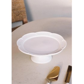 Resim The Mia Grande Pasta Kek Standı Beyaz 31X12 cm GRD0014 