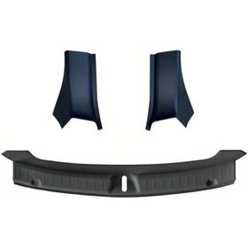 Resim Honeybeeshop Tesla Model Y 2025 Bagaj Eşiği Koruyucu Ve Abs Yan Kapak Çizik Önleyici Aksesuar 