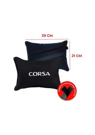 Resim Opel Corsa Nakışlı Otomind Boyun Yastığı Seti 