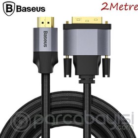 Resim Baseus 4KHD DVI HDMİ- DVİ Dönüştürücü Adaptörü PS4 PC HDTV Projektör 2metre 