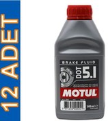 Resim Motul Dot 5.1 500 Ml Tam Sentetik Fren Hidrolik Yağı 12 Adet 