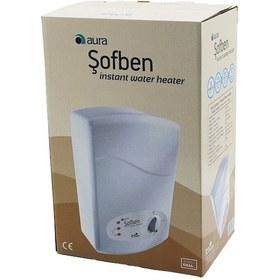 Resim Aura Model-105-a6 Elektrikli Banyo Şofben 7350w Çift Termostatlı 3 Kademeli Tüp Rezistanslı 5 Emniyetli 5399 