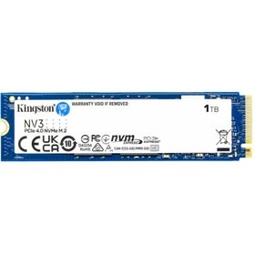Resim Kingston SNV3S/1000G, NV3, 1TB, 6000/4000, Gen4, NVME PCIe M.2 2280, SSD 