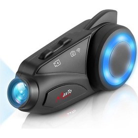 Resim Ayt Powermaster Maxto M3 Motosiklet Bluetooth Intercom Kulaklık Motosiklet Kask Kamerası Cep Telefonu Konuşma Özellikli 