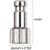 Resim Pazly Badger Airbrush Uyumlu 3 Adet Hızlı Ayrılabilir Pirinç M5 0.4 Erkek Bağlantı 