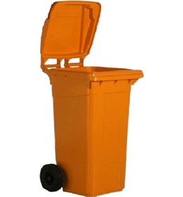 Resim Safell Çöp Konteyneri 240 Lt Isıya Dayanıklı Konteyner Turuncu 