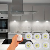 Resim 6 adet/3 adet/1 adet Akıllı Kablosuz LED Dolap Işıkları COB Gece Lambası Uzaktan Kumanda ile Gardırop, Mutfak ve Daha Fazlası için 