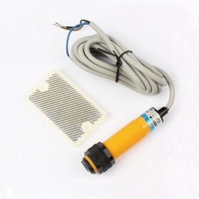 Resim Alkatronik E3F-R2N2 Reflektörlü Ir Kızılötesi Mesafe Sensör NPN NC İnfrared Optik 2 Metre Engel Cisim Algılayı 