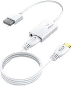 Resim AUTOUTLET Wii - HDMI Adaptörü, Wii HDMI Adaptörü Wii Hdmi 1080P/720P Full HD Dönüştürücü, 3.5mm Video Ses Çıkış Jakı ve Nintendo Wii, Wii U, TV Monitörü Beamer TV için 1.8M HDMI Kablosu 