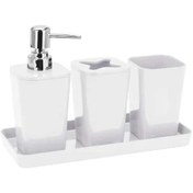 Resim Tmall Home Design Banyo Seti 4 Prç.Beyaz-101418 Beyaz 