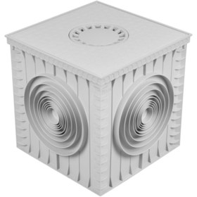 Resim zımpex 50x50 Süzgeç Kapaklı Plastik Rögar (MENHOL) Kutusu 